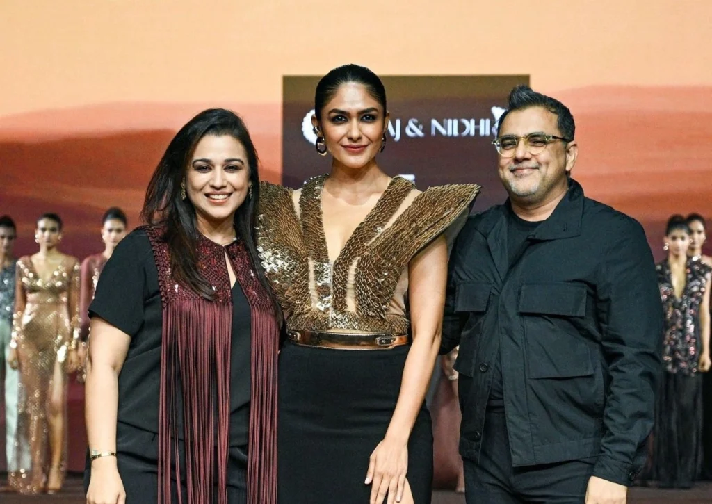 Pankaj & Nidhi unveil ‘Araquis’ – a futuristic royalty at lakmē fashion week in partnership with fdci